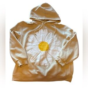 Urban Daizy Oversized Comfy Hoodie with Daisy Print